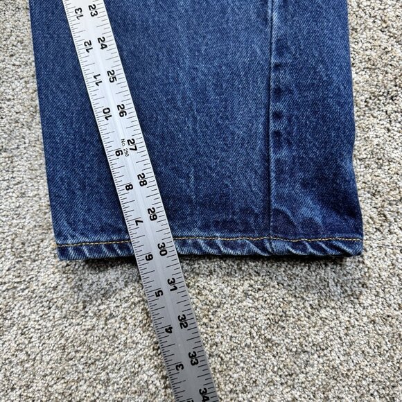 VTG Levis Jeans Mens 40x30 Blue 505-0217 Straight Made In USA Medium Wash Denim - Picture 7 of 9